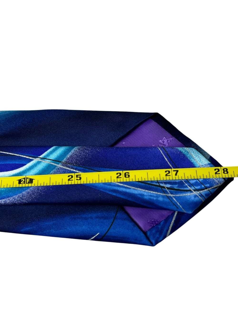Garcia NWT Riptide Collection Men's Blue Abstract Pattern Silk Tie - Picture 6 of 8